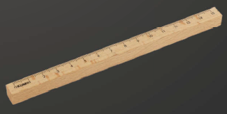 Wood ruler